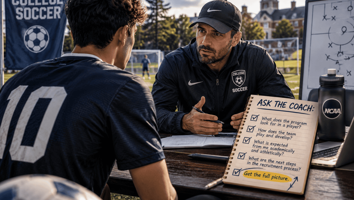 Stand Out on Your Visit: The Ultimate Questions to Ask a College Soccer Coach in Your First Meeting